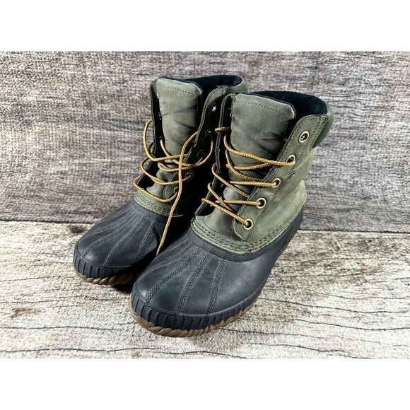SOREL Rubber Boots Cheyenne II 2 Men’s Sz 8 NM2575-052 Waterproof Green - Picture 1 of 11